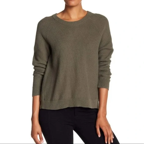 Madewell Sweaters Madewell Province Olive Open Cross Back